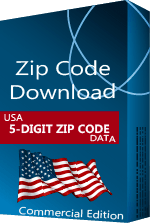 USA - 5-digit ZIP Code Database, Commercial Edition